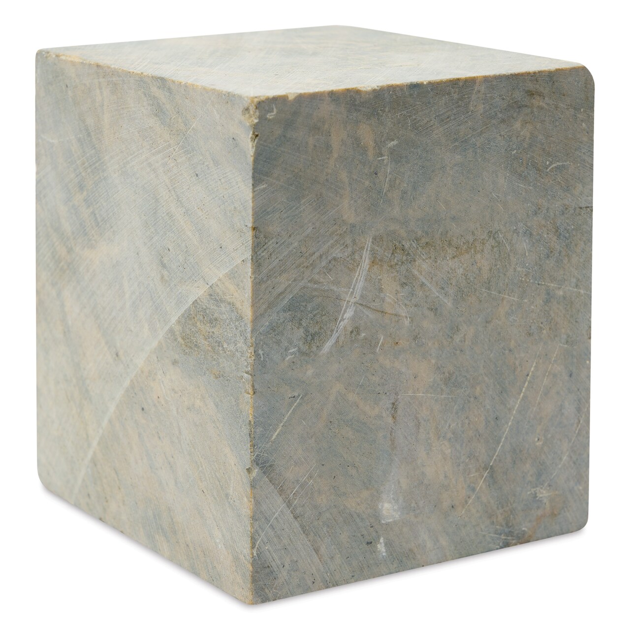 Gian Carlo Stoneworks Yellow Mix Indian Soapstone Block - 8 lb, 5" x 4" x 4"